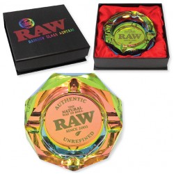 RAW Rainbow Glass Ashtray